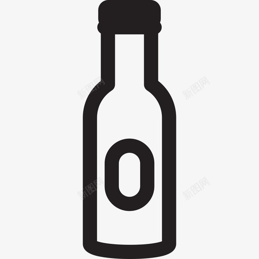 伏特加封闭瓶食物酒吧烈酒图标svg_新图网 https://ixintu.com 伏特加封闭瓶 酒吧烈酒 食物