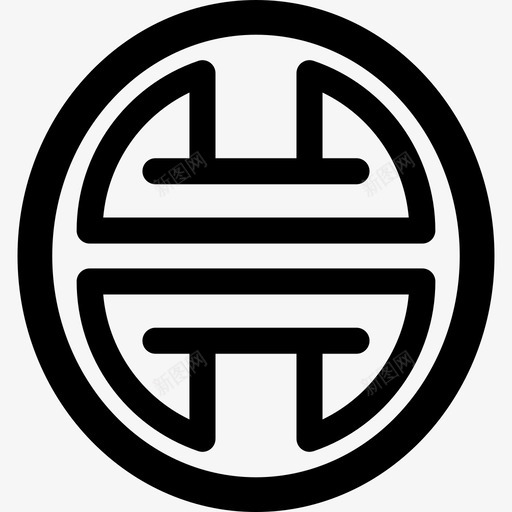 中国新年标志科技中国新年图标svg_新图网 https://ixintu.com 中国新年 中国新年标志 科技