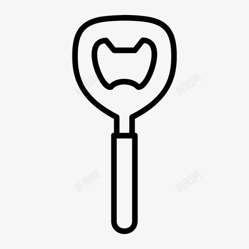 开瓶器厨房工具图标svg_新图网 https://ixintu.com 厨房 器具 工具 开瓶器