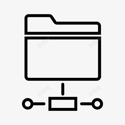 共享文件夹网络共享驱动器图标svg_新图网 https://ixintu.com 共享文件 共享文件夹 共享驱动器 网络