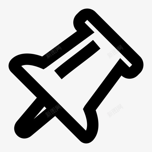 图钉大头针图标svg_新图网 https://ixintu.com 图钉 大头针