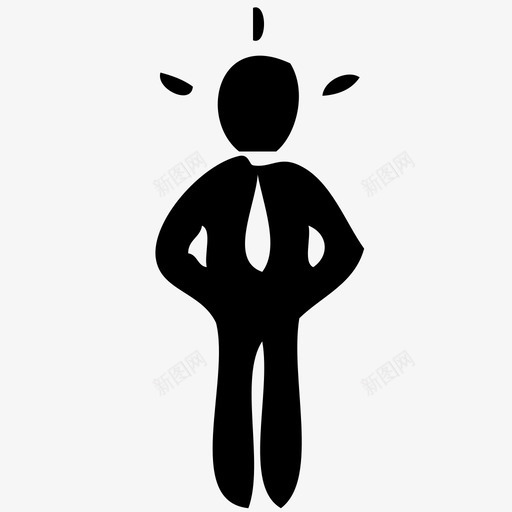 商人涂鸦西装图标svg_新图网 https://ixintu.com 商人 工人 涂鸦 西装 领带