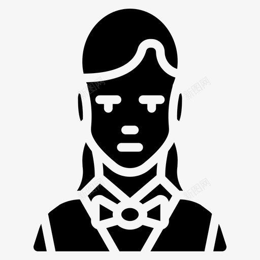 女服务员工作女佣图标svg_新图网 https://ixintu.com 专业扎实 人 女佣 女服务员 工作 职业