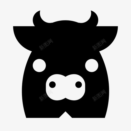 牛动物农场图标svg_新图网 https://ixintu.com 农场 动物 牛 牛奶 自然