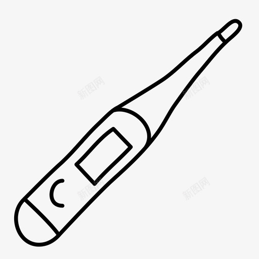 体温计健康医院图标svg_新图网 https://ixintu.com 体温计 健康 医疗 医院 疾病