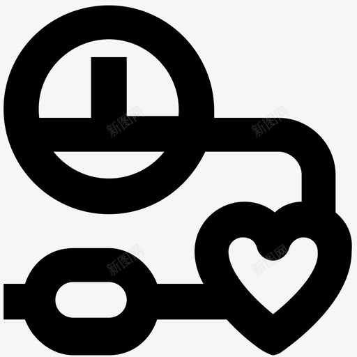 血压袖带血压医疗保健图标svg_新图网 https://ixintu.com 医疗 医疗保健 血压 血压监护仪字形图标 血压袖带