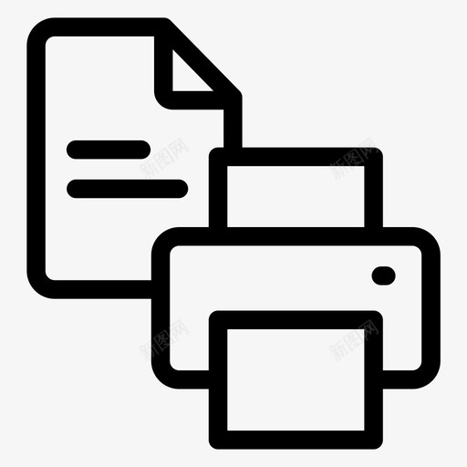 打印机打印副本打印纸图标svg_新图网 https://ixintu.com 打印副本 打印机 打印纸