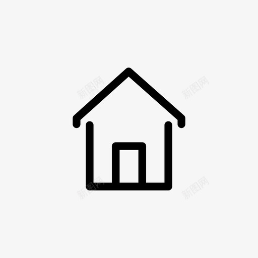 主页线条图标svg_新图网 https://ixintu.com 主页 线条图标