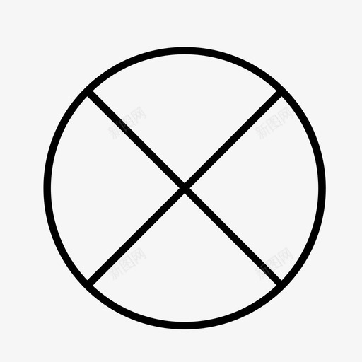 阻止取消删除图标svg_新图网 https://ixintu.com 删除 取消 阻止