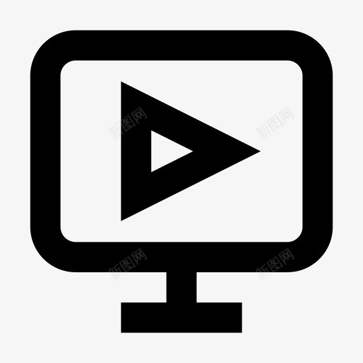视频播放器电影媒体硬件材料图标svg_新图网 https://ixintu.com 媒体硬件材料图标 电影 视频播放器