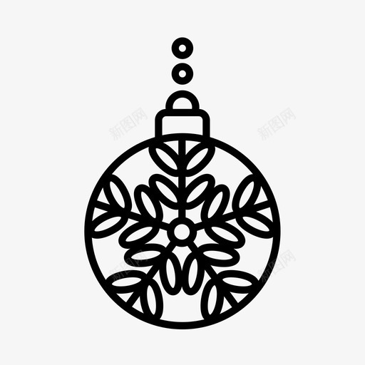 圣诞饰品圣诞装饰品圣诞树图标svg_新图网 https://ixintu.com 冬季 圣诞树 圣诞装饰 圣诞装饰品 圣诞饰品 装饰
