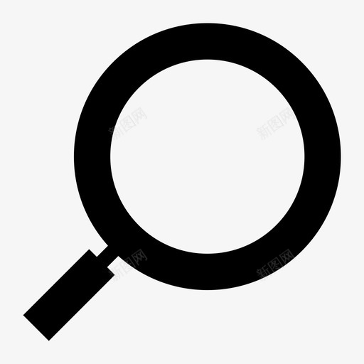 搜索放大镜粗体ui图标2svg_新图网 https://ixintu.com 搜索 放大镜 粗体ui图标2