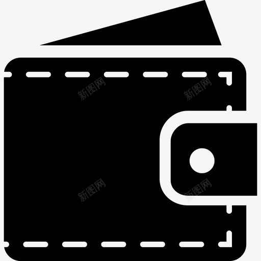 皮夹我喜欢购物填充图标svg_新图网 https://ixintu.com 填充 我喜欢购物 皮夹