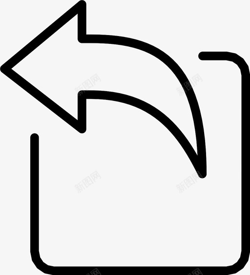 回复按钮通信图标svg_新图网 https://ixintu.com 交互 回复 基本 按钮 界面 通信