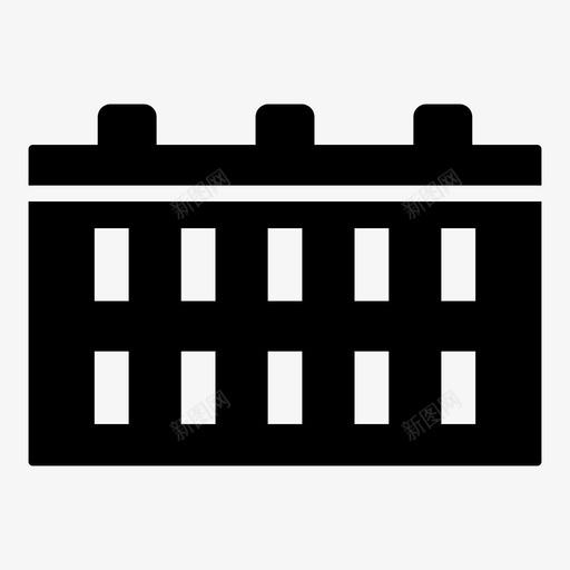 建筑城堡房子图标svg_新图网 https://ixintu.com 办公室 城堡 建筑 房子 房间
