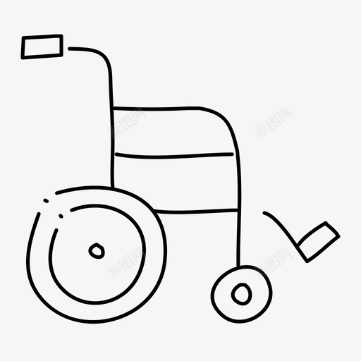 轮椅健康医院图标svg_新图网 https://ixintu.com 健康 医疗 医院 受伤 轮椅