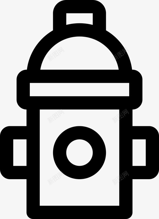 消防栓街道自来水图标svg_新图网 https://ixintu.com 基础设施和建筑 消防栓 自来水 街道
