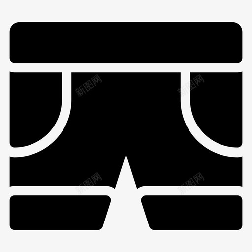 短裤衣服男图标svg_新图网 https://ixintu.com 男 短裤 穿着 衣服 运动 运动健身glphs图标