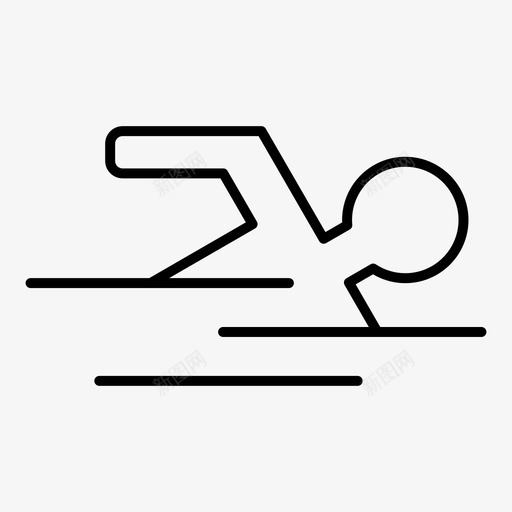 游泳游泳比赛图标svg_新图网 https://ixintu.com 游泳 游泳比赛