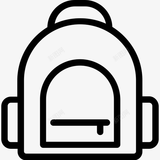 可折叠包健身背包登山包图标svg_新图网 https://ixintu.com 书包 健身背包 包线图标 可折叠包 登山包 运动包
