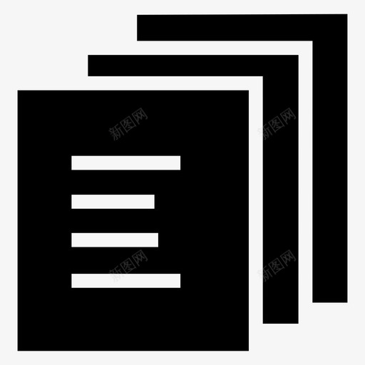 文档文件库图标svg_新图网 https://ixintu.com 库 技术 数据分析数据存储字形图标 文件 文档 论文