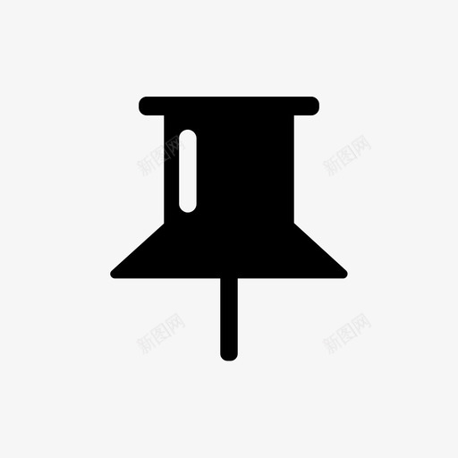 图钉大头针图标svg_新图网 https://ixintu.com 图钉 大头针