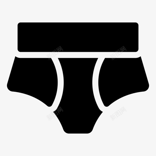 内裤时尚短款图标svg_新图网 https://ixintu.com 内衣 内裤 时尚 短款 短裤 运动健身glphsicon