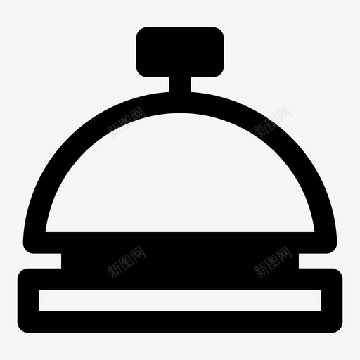 服务铃图标svg_新图网 https://ixintu.com 叫餐铃 服务铃