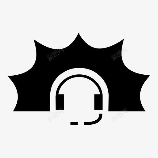 惊人的支持耳机网站uisolid风格图标svg_新图网 https://ixintu.com 惊人的支持 网站uisolid风格 耳机