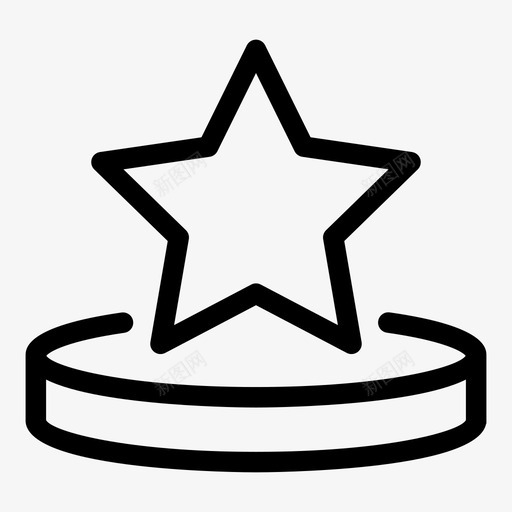 星星夜晚多边形图标svg_新图网 https://ixintu.com 多边形 夜晚 星星 赢家