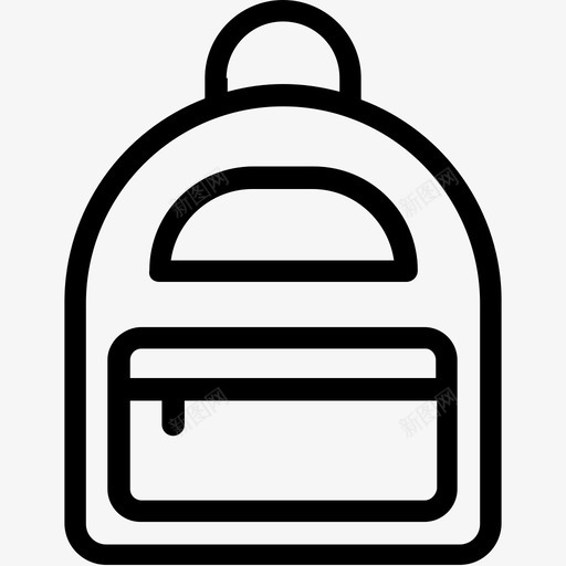 登山包折叠包健身背包图标svg_新图网 https://ixintu.com 书包 健身背包 包线图标 折叠包 登山包 运动包