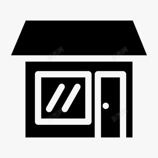 商店咖啡馆便利店图标svg_新图网 https://ixintu.com 便利店 咖啡馆 商店 市场商店