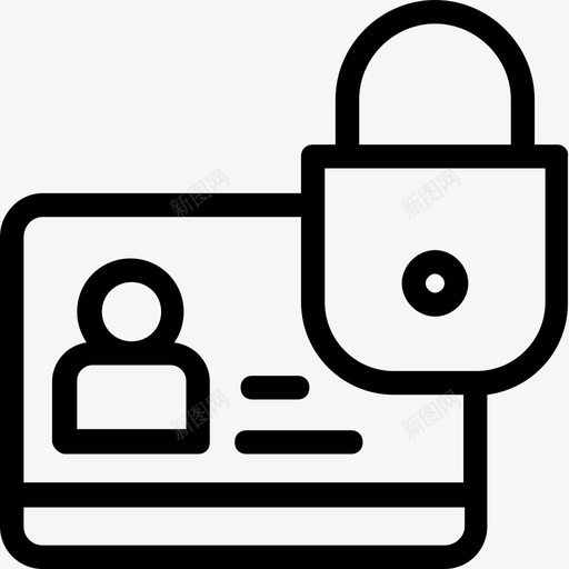 保护卡信用卡锁图标svg_新图网 https://ixintu.com 保护卡 保险箱 信用卡 安全 网页设计平滑线图标 锁 隐私