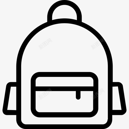 可折叠包健身背包登山包图标svg_新图网 https://ixintu.com 书包 健身背包 包线图标 可折叠包 登山包 运动包
