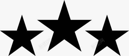 星星3颗星图标svg_新图网 https://ixintu.com 3颗星 星星