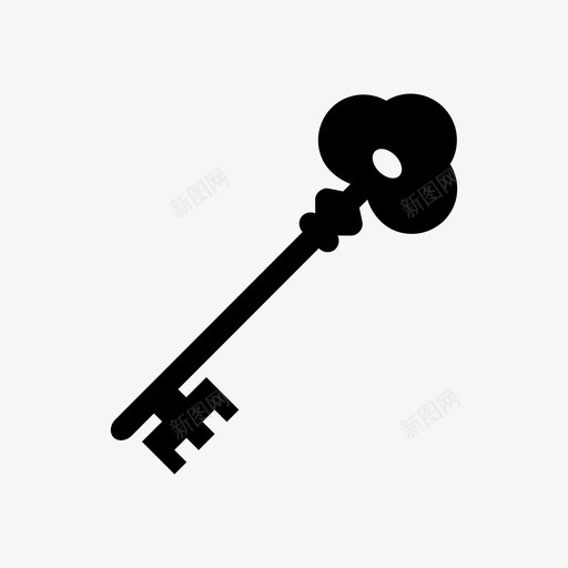 钥匙门禁房门钥匙图标svg_新图网 https://ixintu.com 房门钥匙 钥匙 锁 门禁