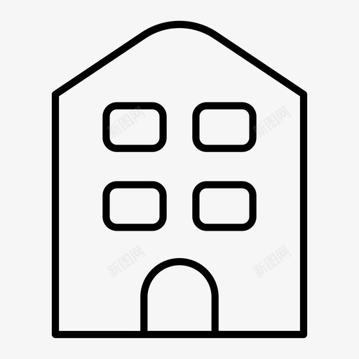 大楼百货公司图标svg_新图网 https://ixintu.com 大楼 百货公司