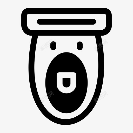 马桶盖浴室卫生图标svg_新图网 https://ixintu.com 卫生 卫生间 浴室 马桶盖