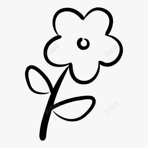花生态有机图标svg_新图网 https://ixintu.com 有机 生态 自然生态 花