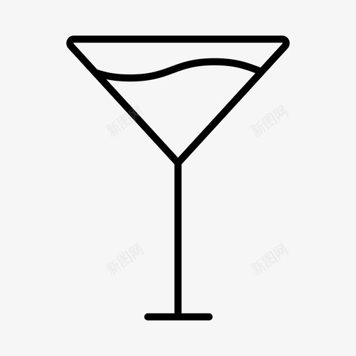 鸡尾酒酒酒吧图标svg_新图网 https://ixintu.com 庆典 派对 酒 酒吧 饮料 马提尼 鸡尾酒