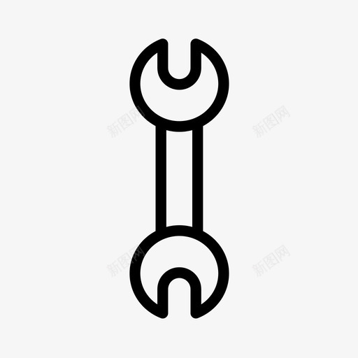 活动扳手施工工具图标svg_新图网 https://ixintu.com 施工工具 活动扳手
