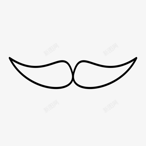 胡子时髦男性图标svg_新图网 https://ixintu.com 时髦 男性 胡子 风格