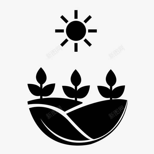 农场农业花园图标svg_新图网 https://ixintu.com 农业 农业园艺 农产品 农场 种植 花园