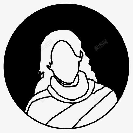 女头像人图标svg_新图网 https://ixintu.com 个人资料 个人资料1 人 头像 女
