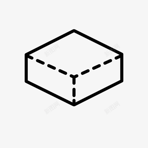 三维长方体立方体几何体图标svg_新图网 https://ixintu.com 三维长方体 几何体 几何体系列 立方体 透视图