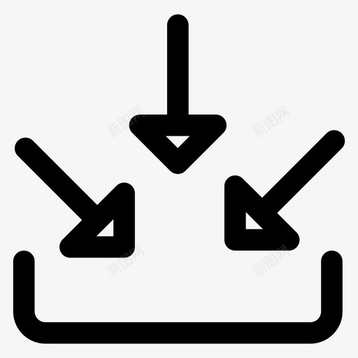 输入收件箱多个输入图标svg_新图网 https://ixintu.com 多个输入 收件箱 输入