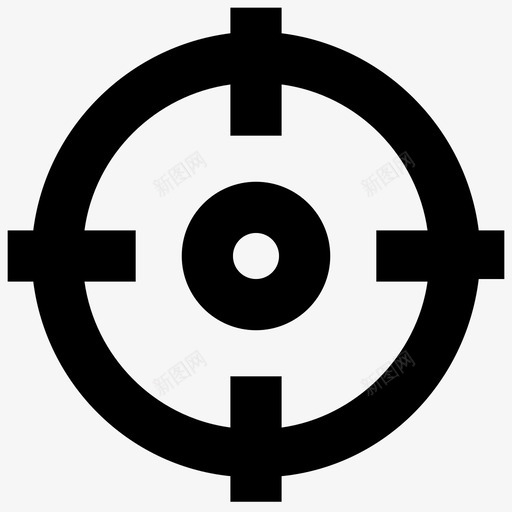 十字准线瞄准焦点图标svg_新图网 https://ixintu.com 十字准线 焦点 目标 瞄准 飞镖图标