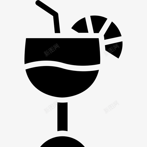 柠檬水鸡尾酒果汁图标svg_新图网 https://ixintu.com 夏季饮料 提神汁 果汁 柠檬水 柠檬汁 饮料字形图标 鸡尾酒