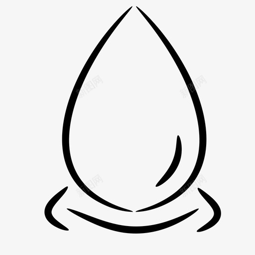 水水滴液体图标svg_新图网 https://ixintu.com 水 水滴 液体 环境 雨水