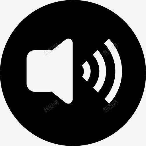 音量全音量音乐图标svg_新图网 https://ixintu.com 全音量 声音 扬声器 用户界面 界面设计图标 音乐 音量